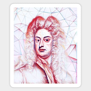 Joseph Addison Portrait | Joseph Addison Artwork | Line art Magnet